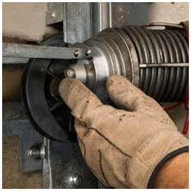 Garage door maintenance and repair work